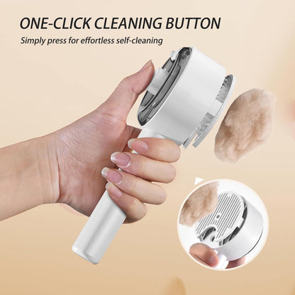 Cat Steam Brush 4-In-1 Pet Spray Comb for Indoor Cats, Rechargeable Steam Brush with Release Button for Long Short Hair Pet Clean Design Tool, White